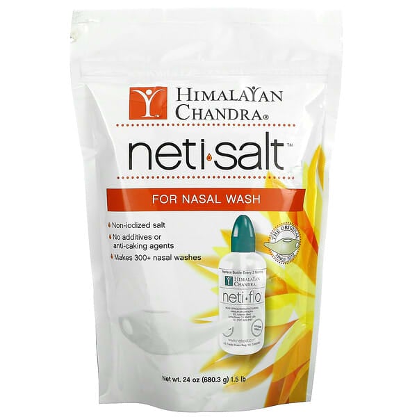 Himalayan Chandra, Neti Salt, Сіль для промивання носа, 1,5 фунта (680,3 г)