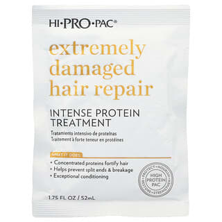 Hi Pro Pac‏, טיפול חלבון אינטנסיבי, שיקום שיער פגום במיוחד, 52 מ"ל (1.75 אונקיות נוזל)