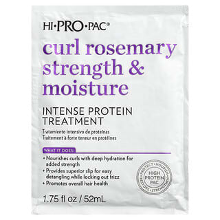 Hi Pro Pac, Curl Rosemary Strength & Moisture, Tratamiento intenso con proteínas, 52 ml (1,75 oz. líq.)