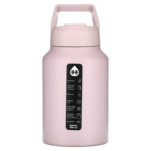 HydroJug, 不鏽鋼壺，粉沙，64 盎司