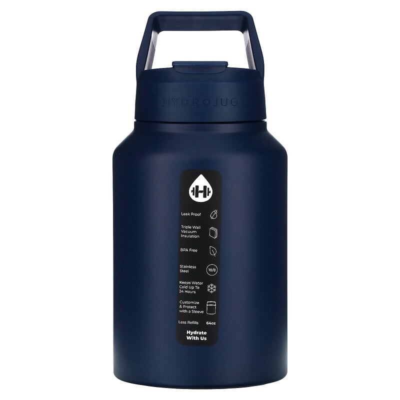 Stainless Steel Jug, Navy , 64 oz