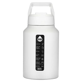 HydroJug, Pichet en acier inoxydable, Blanc, 171 g