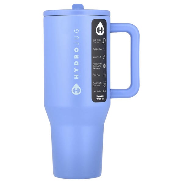 HydroJug, 여행자 텀블러, 라이트 블루, 32oz
