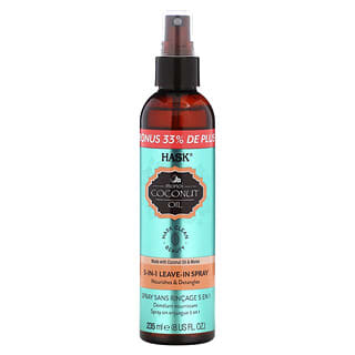 Hask Beauty, Monoi Coconut Oil, 5-In-1 Leave-In Spray , 8 fl oz (235 ml)