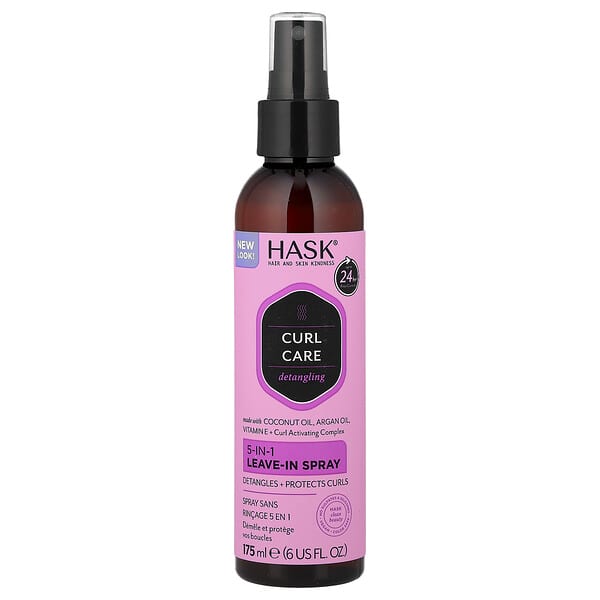 Hask Beauty, 컬 케어, 5-in-1 리브-인 스프레이, 175ml(6fl oz)