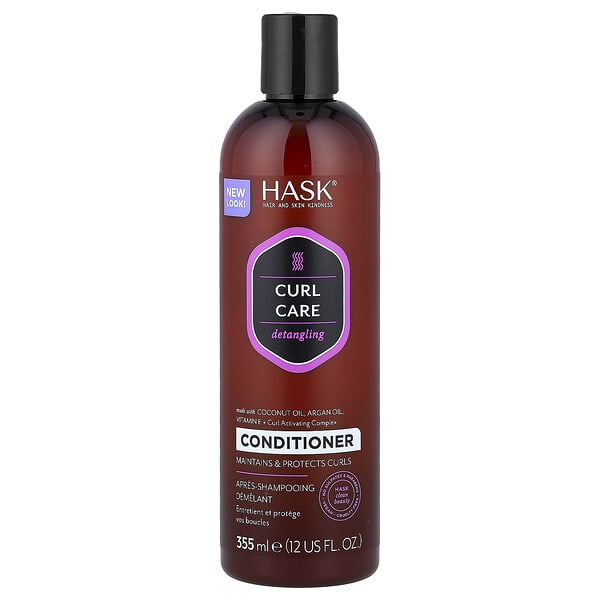 Hask Beauty, Curl Care, 엉킴 방지 컨디셔너, 모든 컬 패턴에 적합, 355ml(12fl oz)