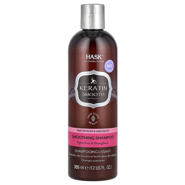 Hask Beauty, 케라틴 스무스, 스무딩 샴푸, 355ml(12fl oz)