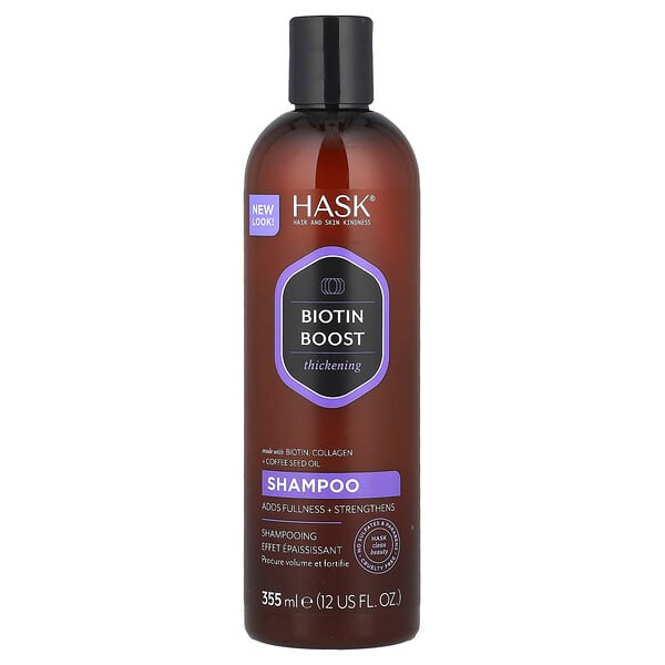 Hask Beauty, 비오틴 부스트, 모발 강화 샴푸, 355ml(12fl oz)