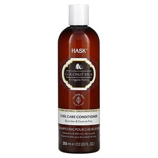 Hask Beauty, Coconut Milk & Organic Honey, Curl Care Conditioner, 12 fl oz (355 ml)