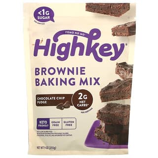 HighKey, Brownie Baking Mix, Chocolate Chip Fudge, 9 oz (255 g)
