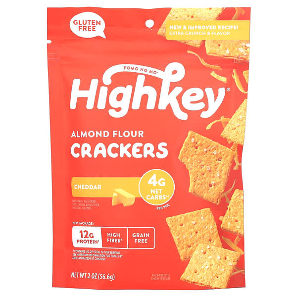 HighKey, 杏仁粉餅乾，切達奶酪，2 盎司（56.6 克）