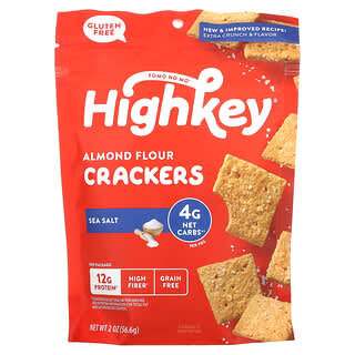 HighKey, Almond Flour Crackers, Sea Salt, 2 oz (56.6 g)