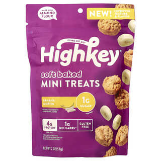 HighKey, Soft Baked Mini Treats, Banana Muffin, 2 oz (57 g)