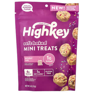 HighKey, Soft Baked Mini Treats，生日蛋糕，2 盎司（57 克）
