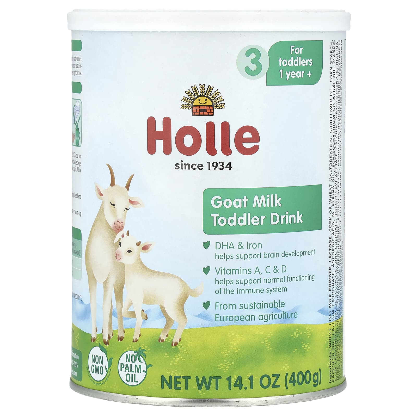 ホレ　ヤギミルク ホレ Holle オーガニック ヤギ粉ミルク PRE (0ヶ月〜) 400g x 4