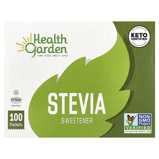 Health Garden, Stevia Sweetener, 100 Packets