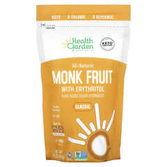 Health Garden, All-Natural Monk Fruit with Erythritol, Plant Based Sugar Alternative, Classic, 1 lb (454 g)