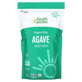 Health Garden, Endulzante de agave azul orgánico`` 341 g (12 oz)