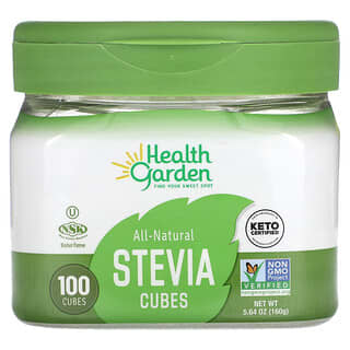 Health Garden, 100% 천연 스테비아 큐브, 큐브 100개, 160g(5.64oz)