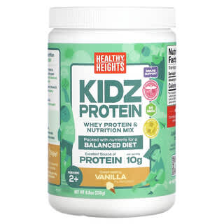هيلثي هايتس‏, Kidz Protein ، للأطفال بعمر سنتين فأكثر ، بنكهة الفانيليا ، 8.8 أونصة (250 جم)