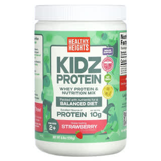 Healthy Heights, Kidz Protein, протеин для детей от 2 лет, со вкусом клубники, 250 г (8,8 унции)