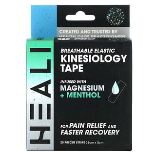 Heali Medical Corp, Breathable Elastic Kinesiology Tape, Splatter, 20 Precut Strips