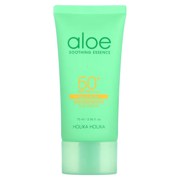 Holika Holika‏, Aloe Soothing Essence, Face & Body Sun Cream, 50+ SPF/PA++++, 2.36 fl oz (70 ml)