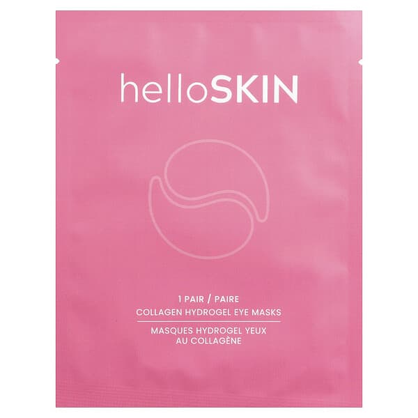 HelloSkin, Collagen Hydrogel Eye Beauty Masks, 1 Pair