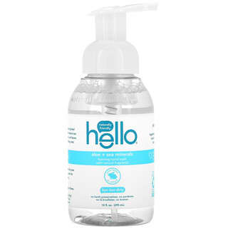 Hello, 泡泡洗手液，蘆薈 + 海洋礦物質成分，10 液量盎司（295 毫升）