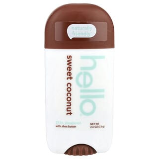 Hello, 24 Hr Deodorant with Shea Butter, 24-Stunden-Deodorant mit Sheabutter, süße Kokosnuss, 73 g (2,6 oz.)