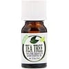 100% Pure Therapeutic Grade Essential Oil, Tea Tree, 0.33 fl oz (10 ml)