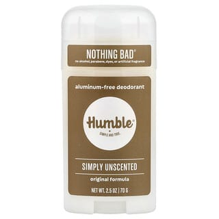 Humble Brands, Aluminum-Free Deodorant, Simply Unscented, 2.5 oz (70 g)