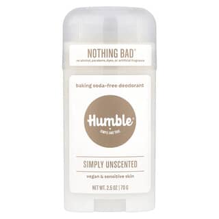 Humble Brands, Baking Soda-Free Deodorant, Simply Unscented, 2.5 oz (70 g)