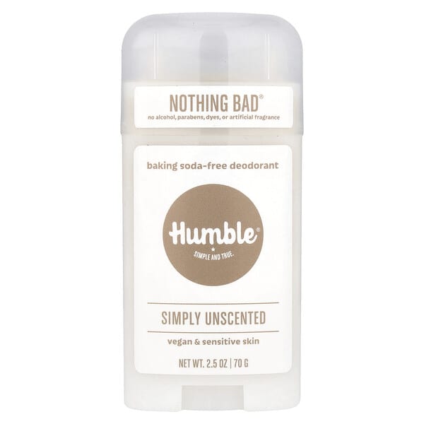 Humble Brands, 베이킹소다 무함유 데오드란트, 심플리 무향, 70g(2.5oz)
