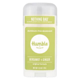 Humble Brands, Déodorant sans aluminium, Bergamote et gingembre, 70 g