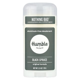 Humble Brands, Desodorante Sem Alumínio, Abeto Negro, 70 g (2,5 oz)