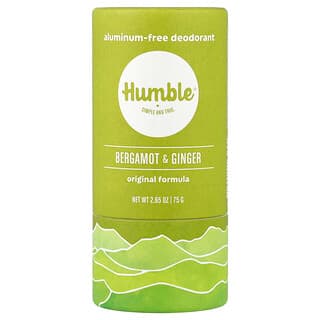 Humble Brands, Desodorante Sem Alumínio, Bergamota e Gengibre, 75 g (2,65 oz)