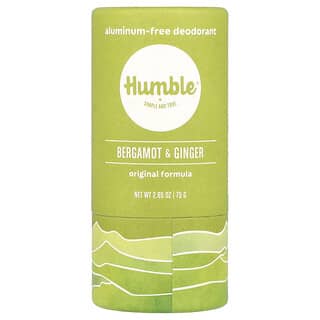 Humble Brands, Desodorante sin aluminio, Bergamota y jengibre, 75 g (2,65 oz)