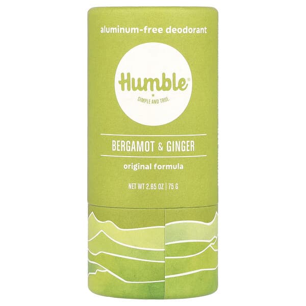 Humble Brands, 알루미늄 무함유 데오드란트, 베르가모트 & 생강, 75g(2.65oz)