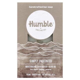 Humble Brands, Handcrafted Bar Soap, duftneutral, 113 g (4 oz.)