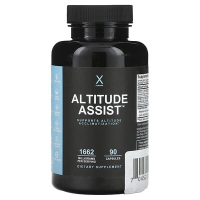 Humanx, Altitude Sickness Support Formula, 1662 mg, 90 Capsules (554 mg per capsule)