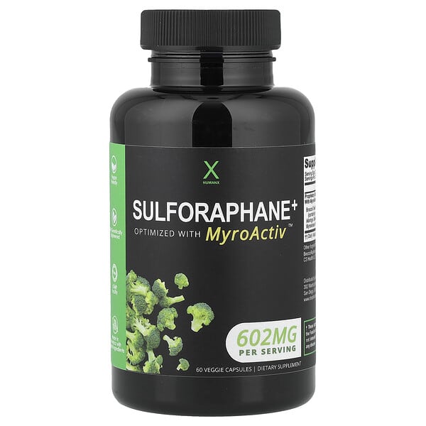 Humanx, 蘿蔔硫素+，602 毫克，60 粒膠囊（每粒膠囊 301 毫克）