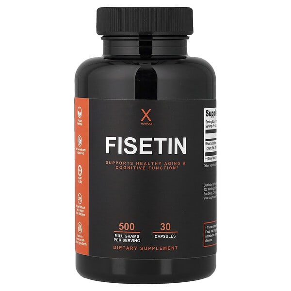 Humanx, Fisetin, 500 mg, 30 Capsules — product photo 1