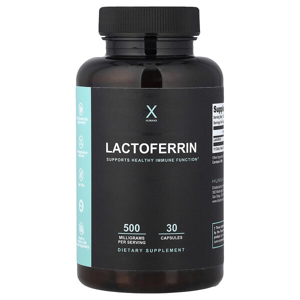 Humanx, Lactoferrin, 500 mg, 30 Capsules