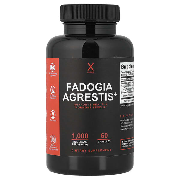 Humanx, Fadogia Agrestis+, 60 Capsules — product photo 1