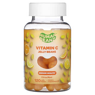 Human Beanz, Gomitas con vitamina C, Explosión de cítricos`` 120 gomitas