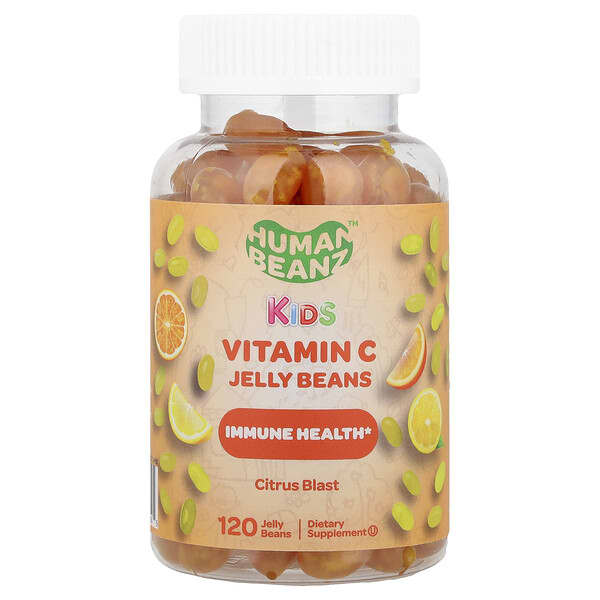 Human Beanz, Kids, Vitamin C Jelly Beans, Citrus Blast, 120 Jelly Beans (40 mg per Jelly Bean) — product photo 1