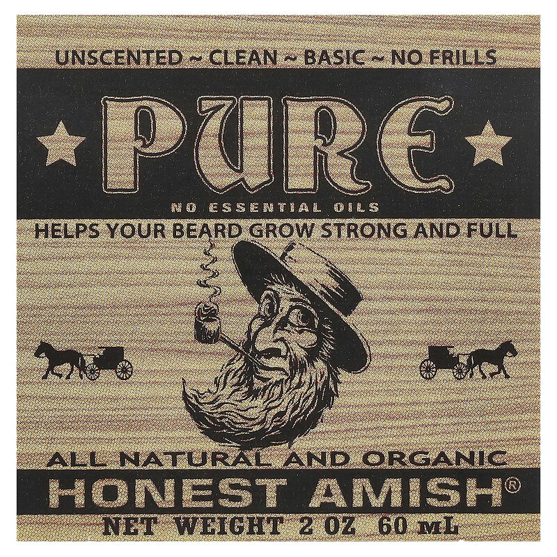 高純度ビアード バーム、無香料、60ml（2オンス）