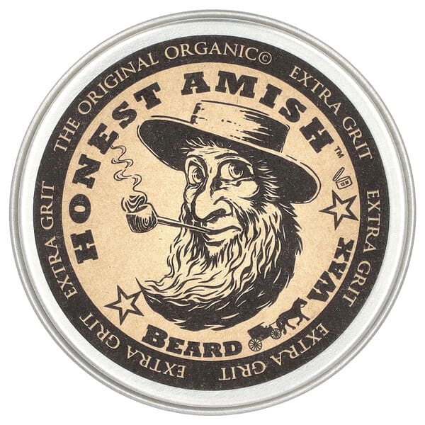 Honest Amish, 엑스트라 그릿! 턱수염 왁스, 60ml(2oz)