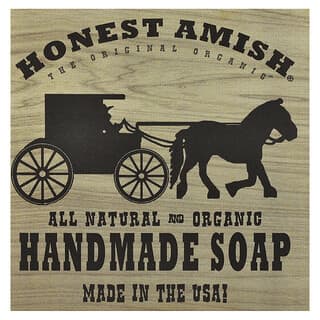 Honest Amish, Premium handgemachte Seifenstück, Lavendel und Nelke, 1 Stück